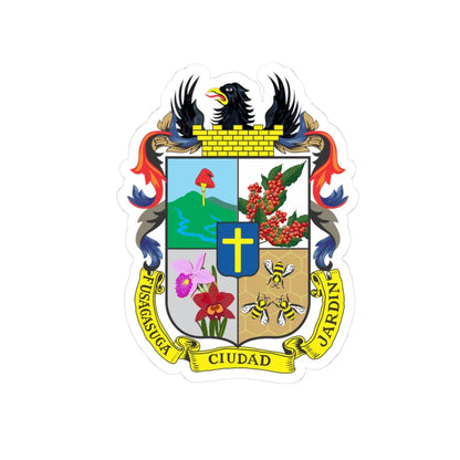 Escudo Fusagasugá (Colombia) (Coat of Arms) STICKER Vinyl Kiss-Cut Decal 3 Inch White - The Sticker Space