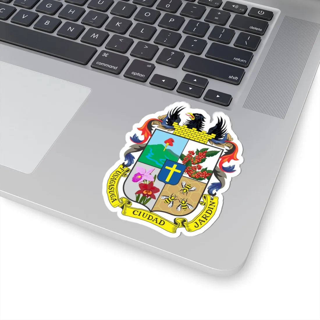 Escudo Fusagasugá (Colombia) (Coat of Arms) STICKER Vinyl Kiss-Cut Decal - The Sticker Space