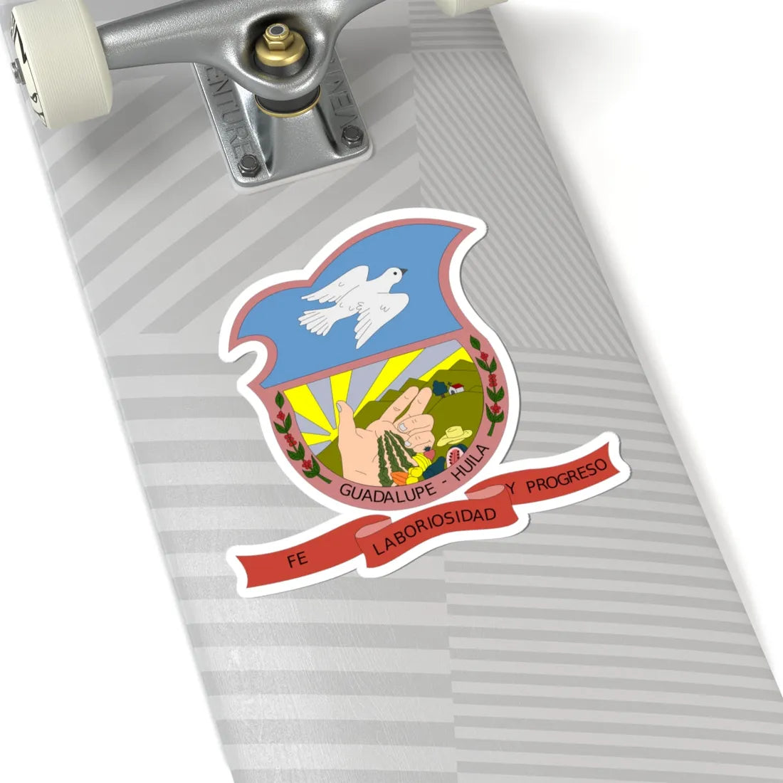Escudo Guadalupe-Huila (Colombia) (Coat of Arms) STICKER Vinyl Kiss-Cut Decal - The Sticker Space