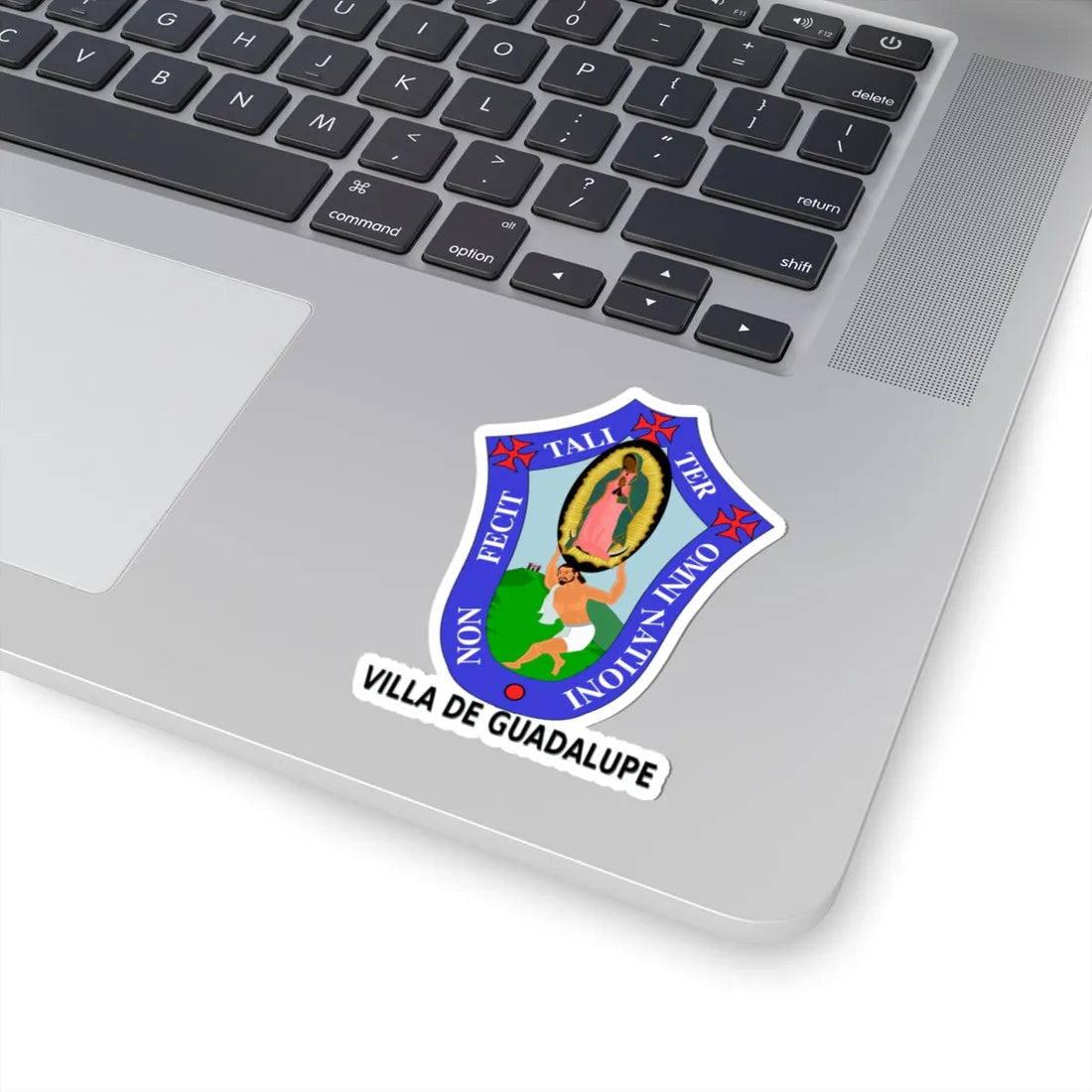 Escudo heráldico de la Villa de Guadalupe (Costa Rica) (Coat of Arms) STICKER Vinyl Kiss-Cut Decal - The Sticker Space