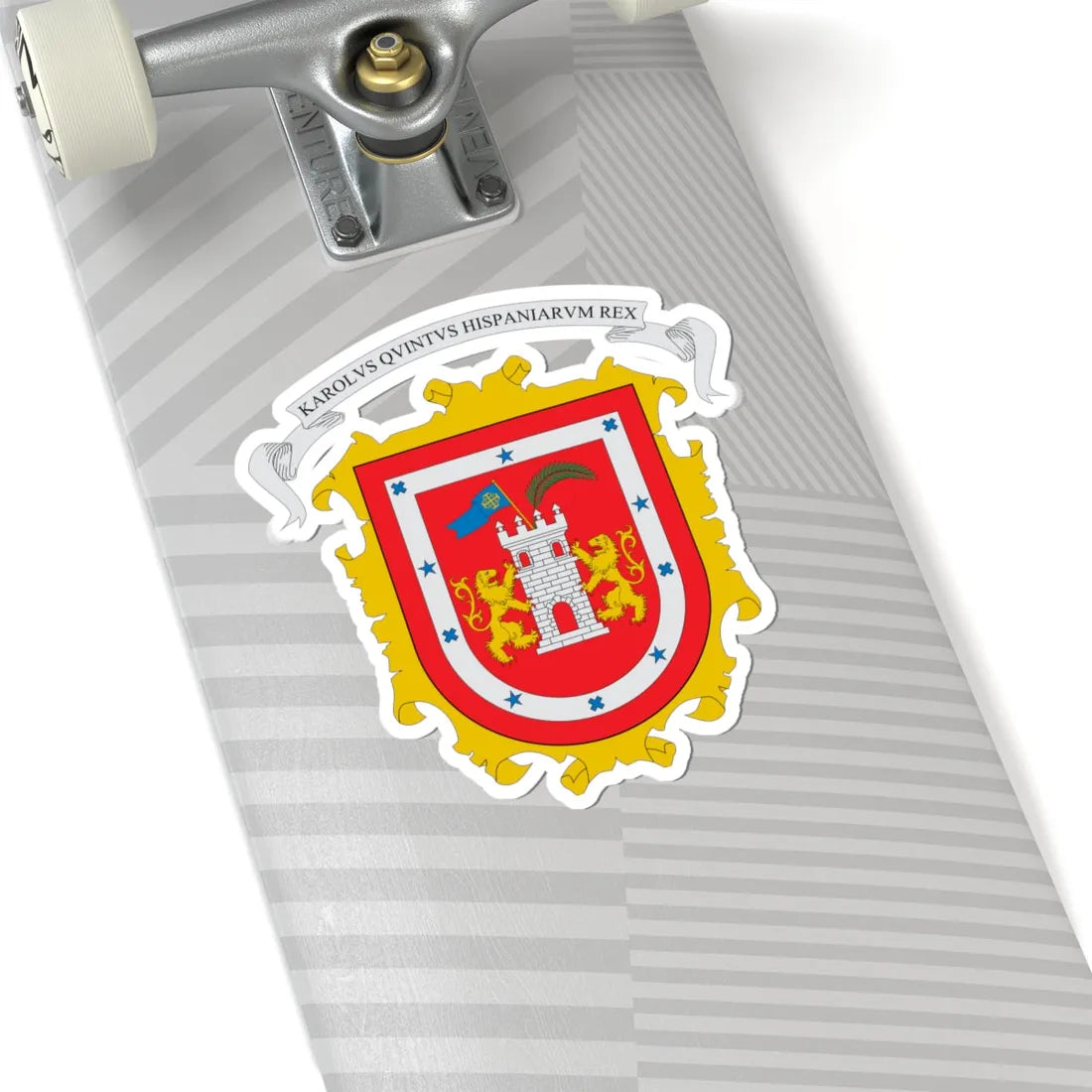 Escudo Huejotzingo (Costa Rica) (Coat of Arms) STICKER Vinyl Kiss-Cut Decal - The Sticker Space