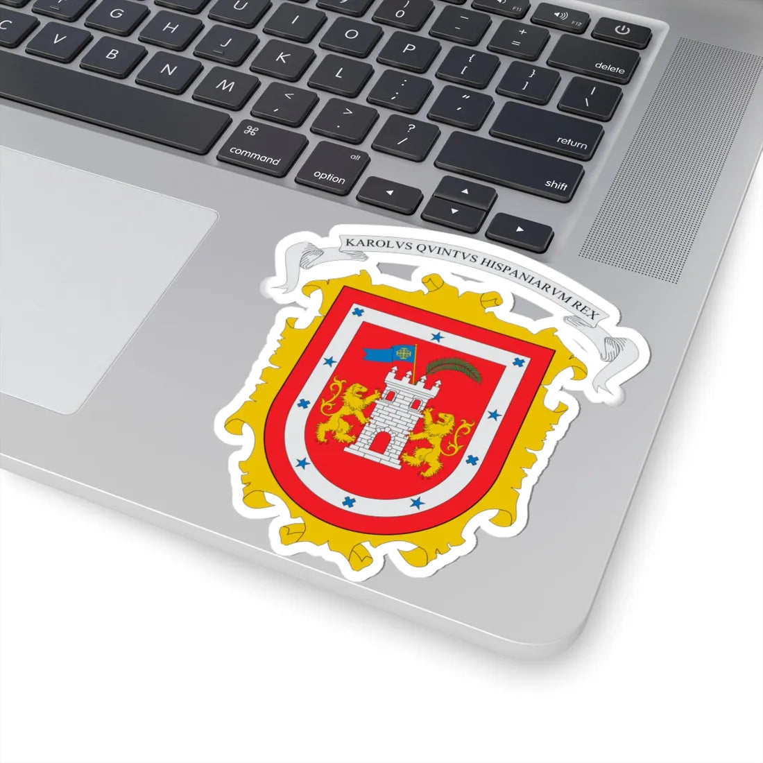 Escudo Huejotzingo (Costa Rica) (Coat of Arms) STICKER Vinyl Kiss-Cut Decal - The Sticker Space