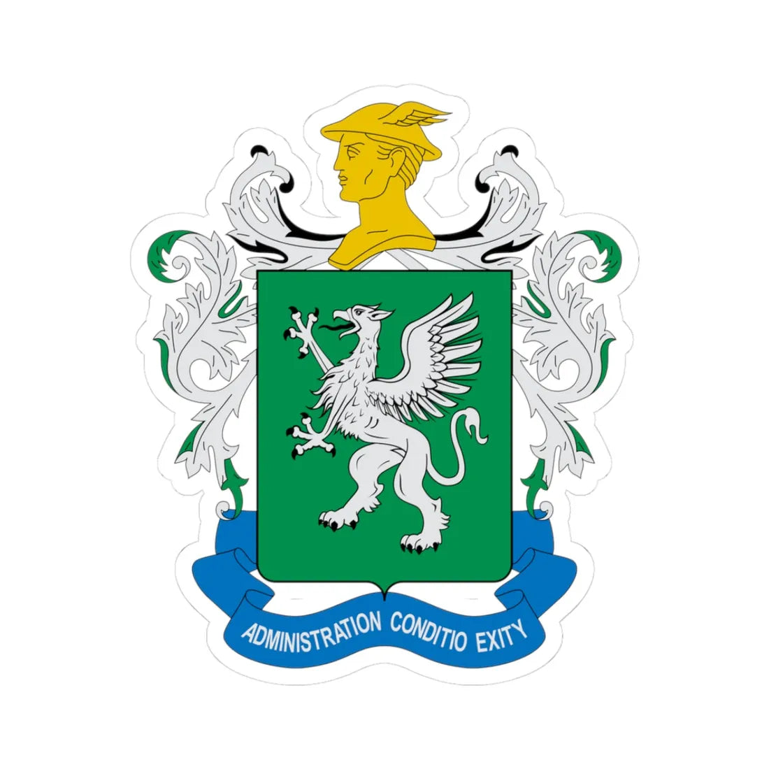 Escudo Intendencia-ENC (Colombia) (Coat of Arms) STICKER Vinyl Kiss-Cut Decal 3 Inch White - The Sticker Space