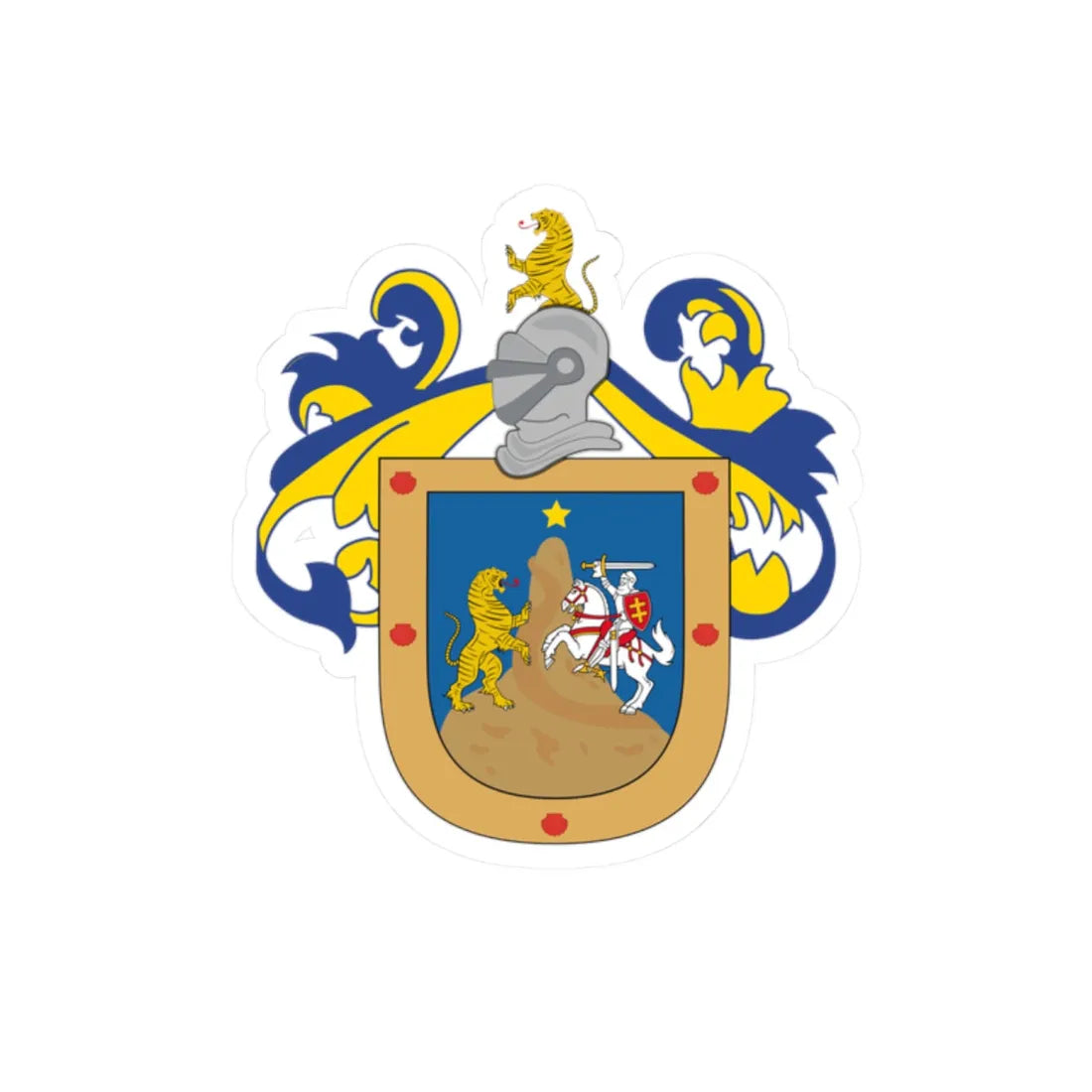 ESCUDO Juan Michel (Belarus) (Coat of Arms) STICKER Vinyl Kiss-Cut Decal 2 Inch White - The Sticker Space