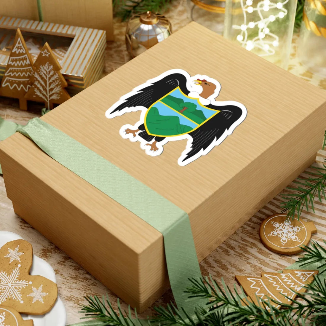 Escudo Mariscal Luzuriaga (Peru) (Coat of Arms) STICKER Vinyl Kiss-Cut Decal - The Sticker Space