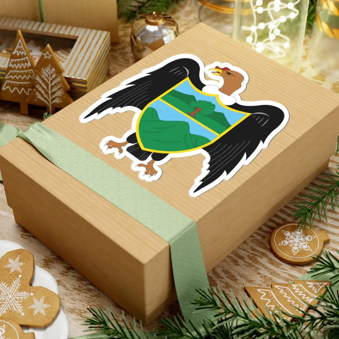 Escudo Mariscal Luzuriaga (Peru) (Coat of Arms) STICKER Vinyl Kiss-Cut Decal - The Sticker Space