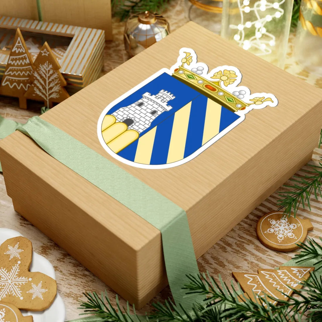 Escudo marquesal Platoni (Spain) (Coat of Arms) STICKER Vinyl Kiss-Cut Decal - The Sticker Space