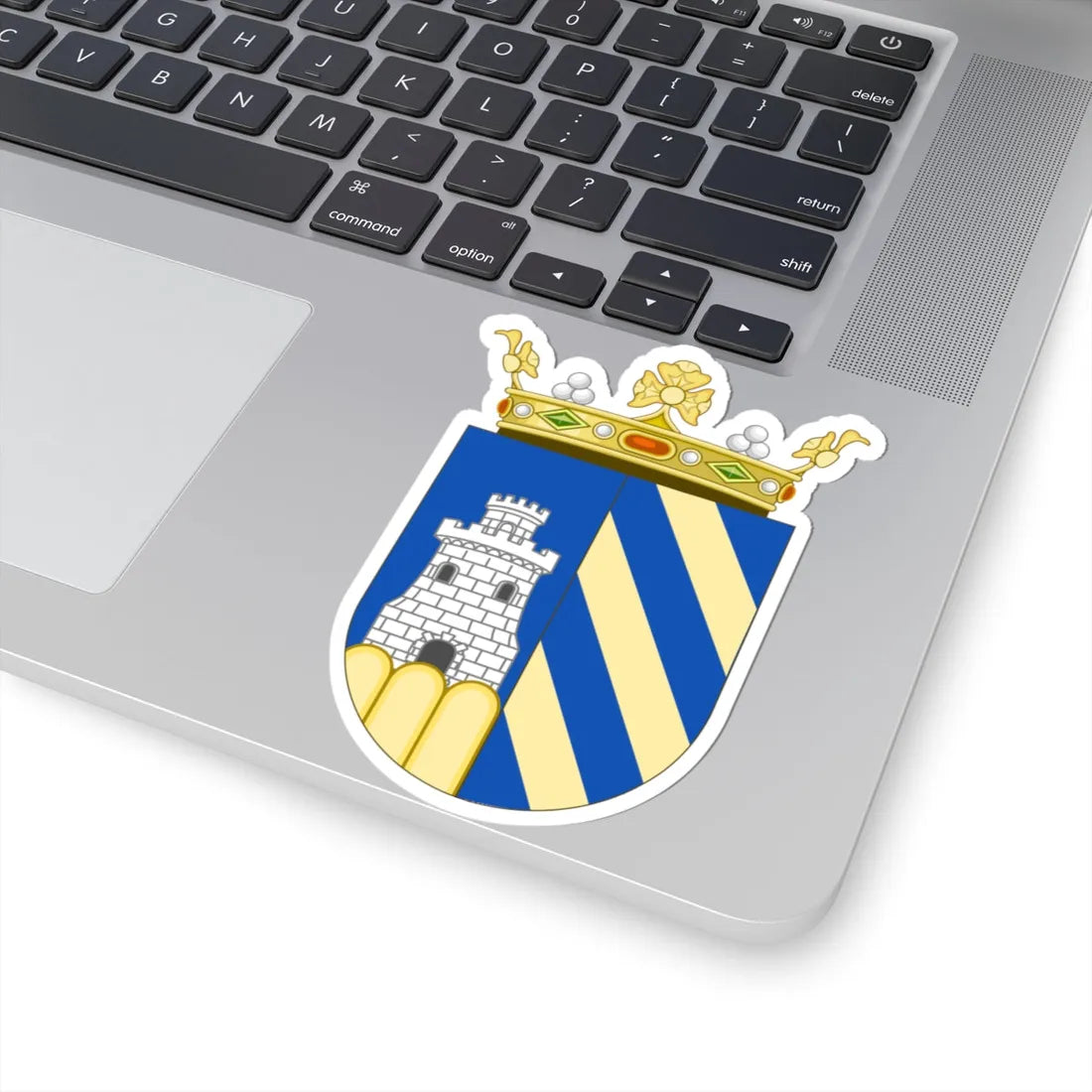 Escudo marquesal Platoni (Spain) (Coat of Arms) STICKER Vinyl Kiss-Cut Decal - The Sticker Space