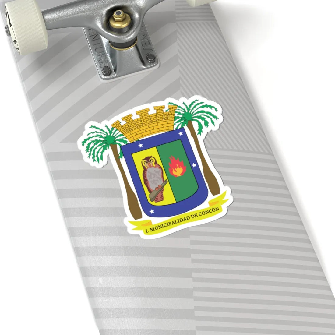 Escudo Municipal de Concón (Chile) (Coat of Arms) STICKER Vinyl Kiss-Cut Decal - The Sticker Space