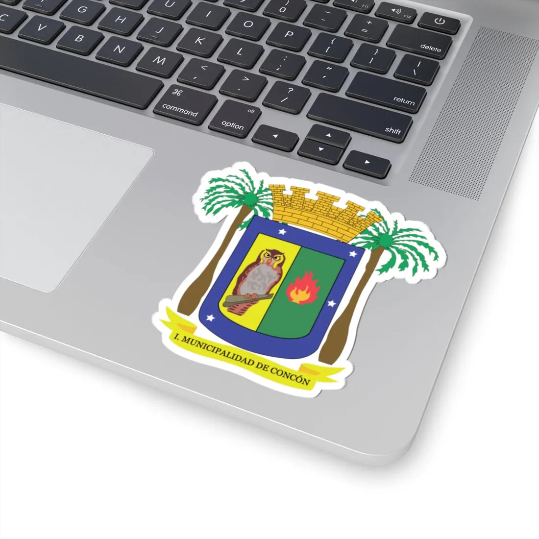 Escudo Municipal de Concón (Chile) (Coat of Arms) STICKER Vinyl Kiss-Cut Decal - The Sticker Space