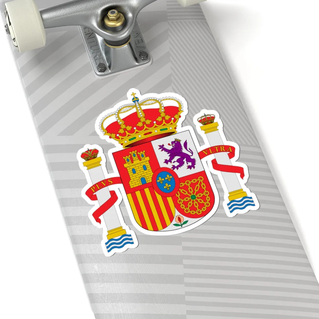Escudo nacional de España 1981 base carpanel (Spain) (Coat of Arms) STICKER Vinyl Kiss-Cut Decal - The Sticker Space