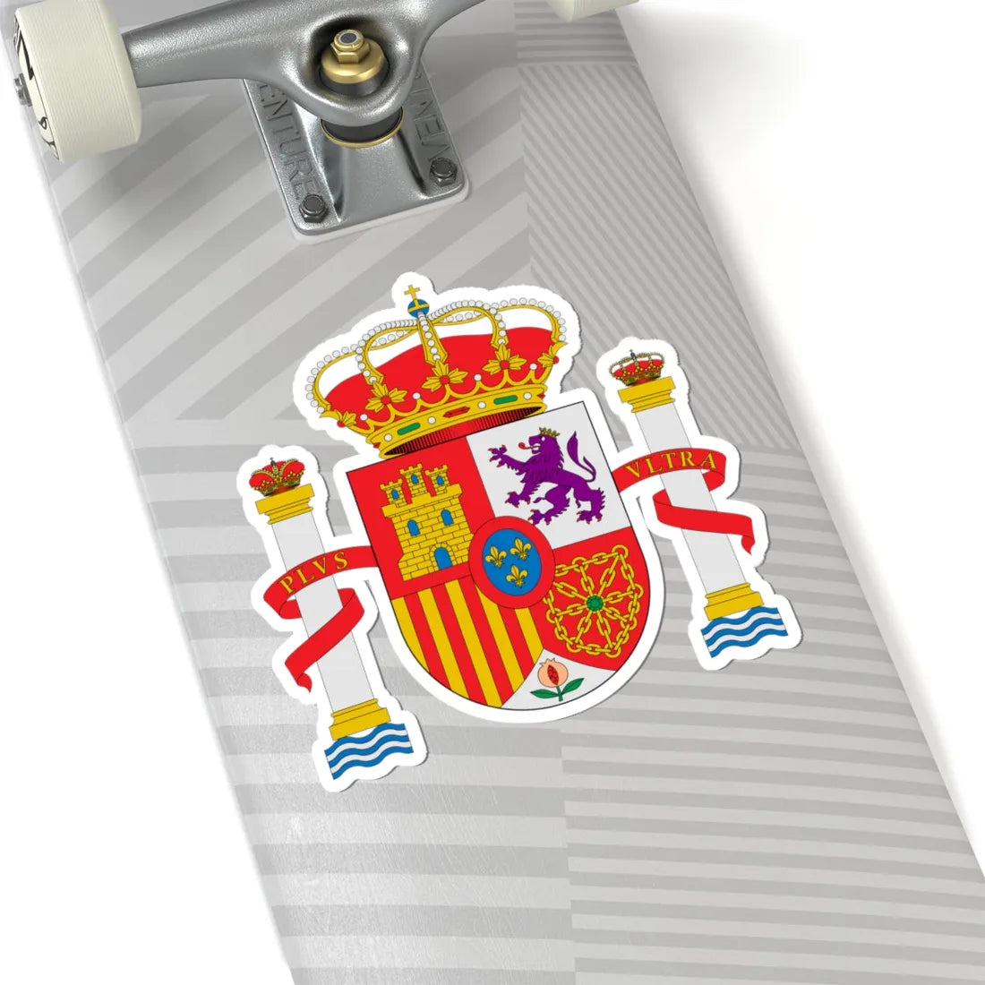 Escudo nacional de España 1981 base circular (Spain) (Coat of Arms) STICKER Vinyl Kiss-Cut Decal - The Sticker Space