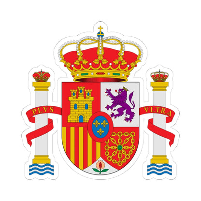 Escudo nacional de España 1981 base circular (Spain) (Coat of Arms) STICKER Vinyl Kiss-Cut Decal - The Sticker Space