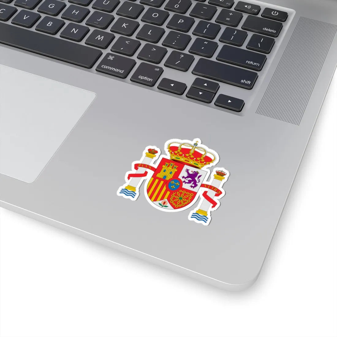 Escudo nacional de España 1981 base circular (Spain) (Coat of Arms) STICKER Vinyl Kiss-Cut Decal - The Sticker Space