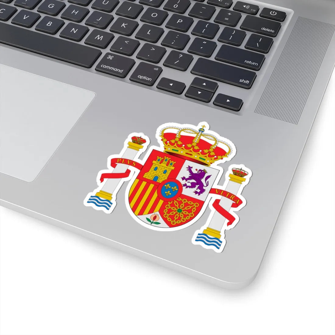 Escudo nacional de España 1981 base circular (Spain) (Coat of Arms) STICKER Vinyl Kiss-Cut Decal - The Sticker Space