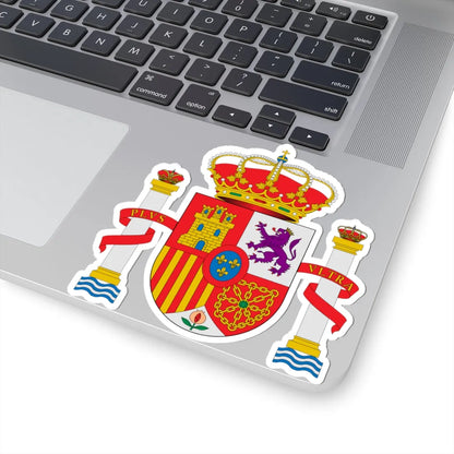 Escudo nacional de España 1981 base circular (Spain) (Coat of Arms) STICKER Vinyl Kiss-Cut Decal - The Sticker Space