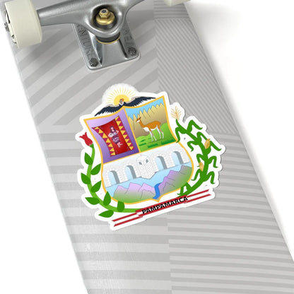 Escudo Pampamarca (Peru) (Coat of Arms) STICKER Vinyl Kiss-Cut Decal - The Sticker Space