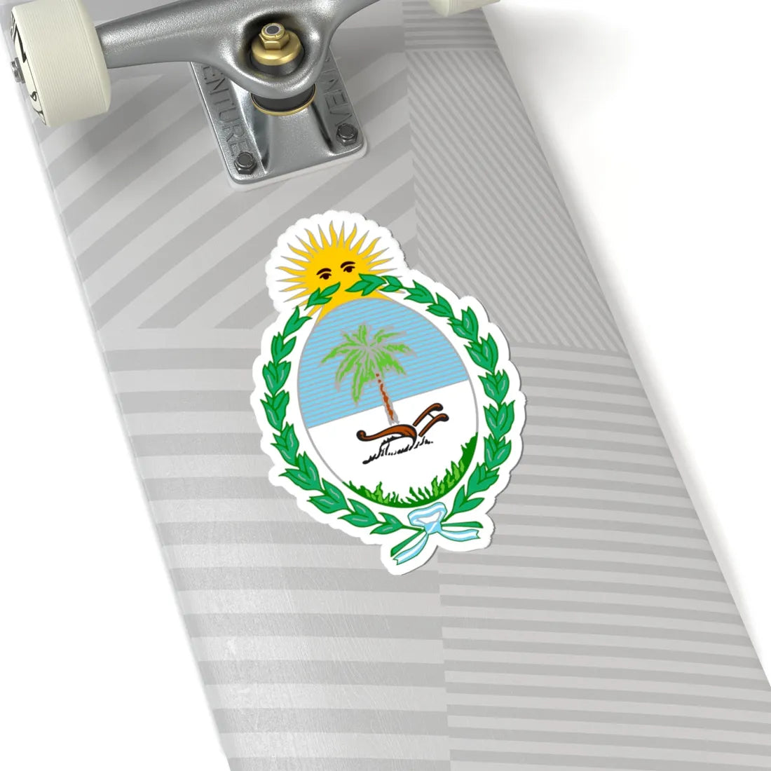 Escudo Provincia del Chaco bandas (Argentina) (Coat of Arms) STICKER Vinyl Kiss-Cut Decal - The Sticker Space