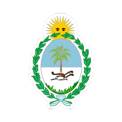 Escudo Provincia del Chaco bandas (Argentina) (Coat of Arms) STICKER Vinyl Kiss-Cut Decal - The Sticker Space