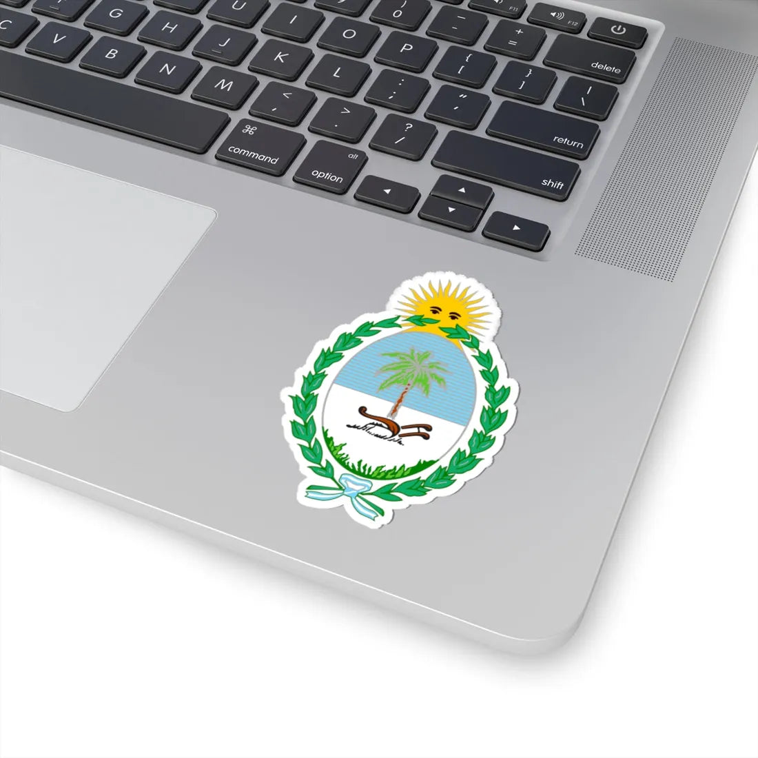 Escudo Provincia del Chaco bandas (Argentina) (Coat of Arms) STICKER Vinyl Kiss-Cut Decal - The Sticker Space