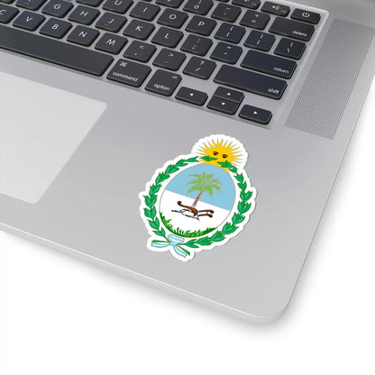 Escudo Provincia del Chaco bandas (Argentina) (Coat of Arms) STICKER Vinyl Kiss-Cut Decal - The Sticker Space