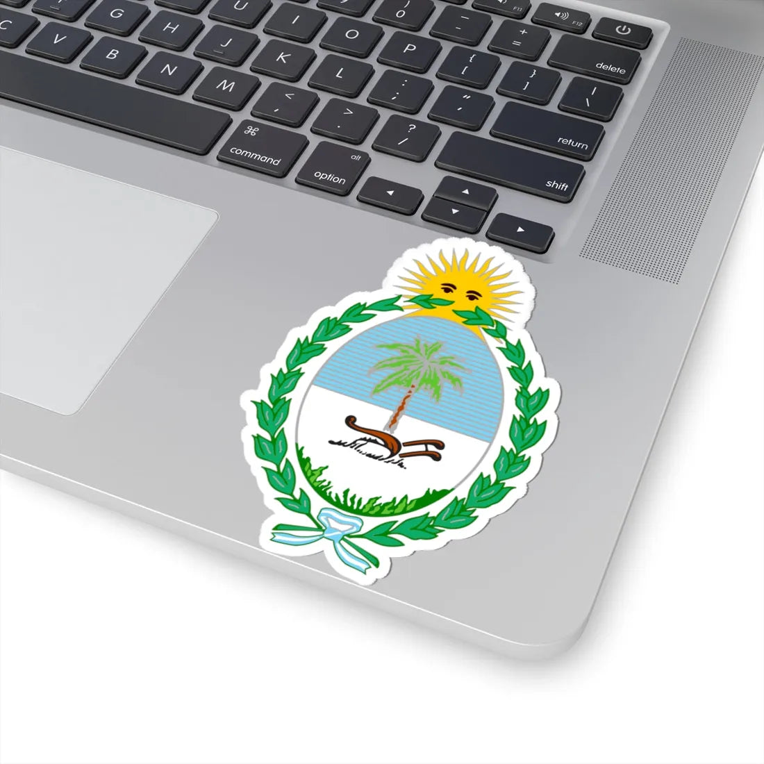 Escudo Provincia del Chaco bandas (Argentina) (Coat of Arms) STICKER Vinyl Kiss-Cut Decal - The Sticker Space