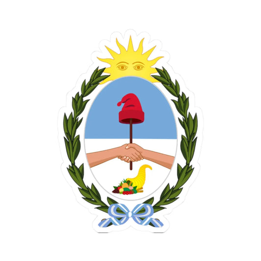 Escudo provincia Mendoza grande (Argentina) (Coat of Arms) STICKER Vinyl Kiss-Cut Decal 2 Inch White - The Sticker Space