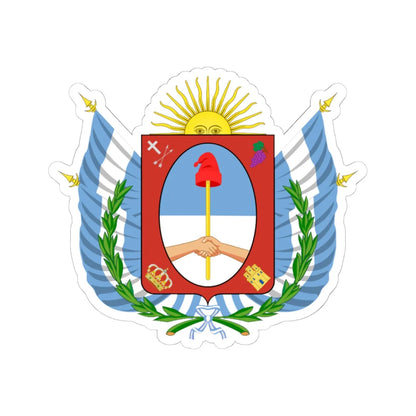 Escudo provincial catamarca (Argentina) (Coat of Arms) STICKER Vinyl Kiss-Cut Decal 6 Inch White - The Sticker Space