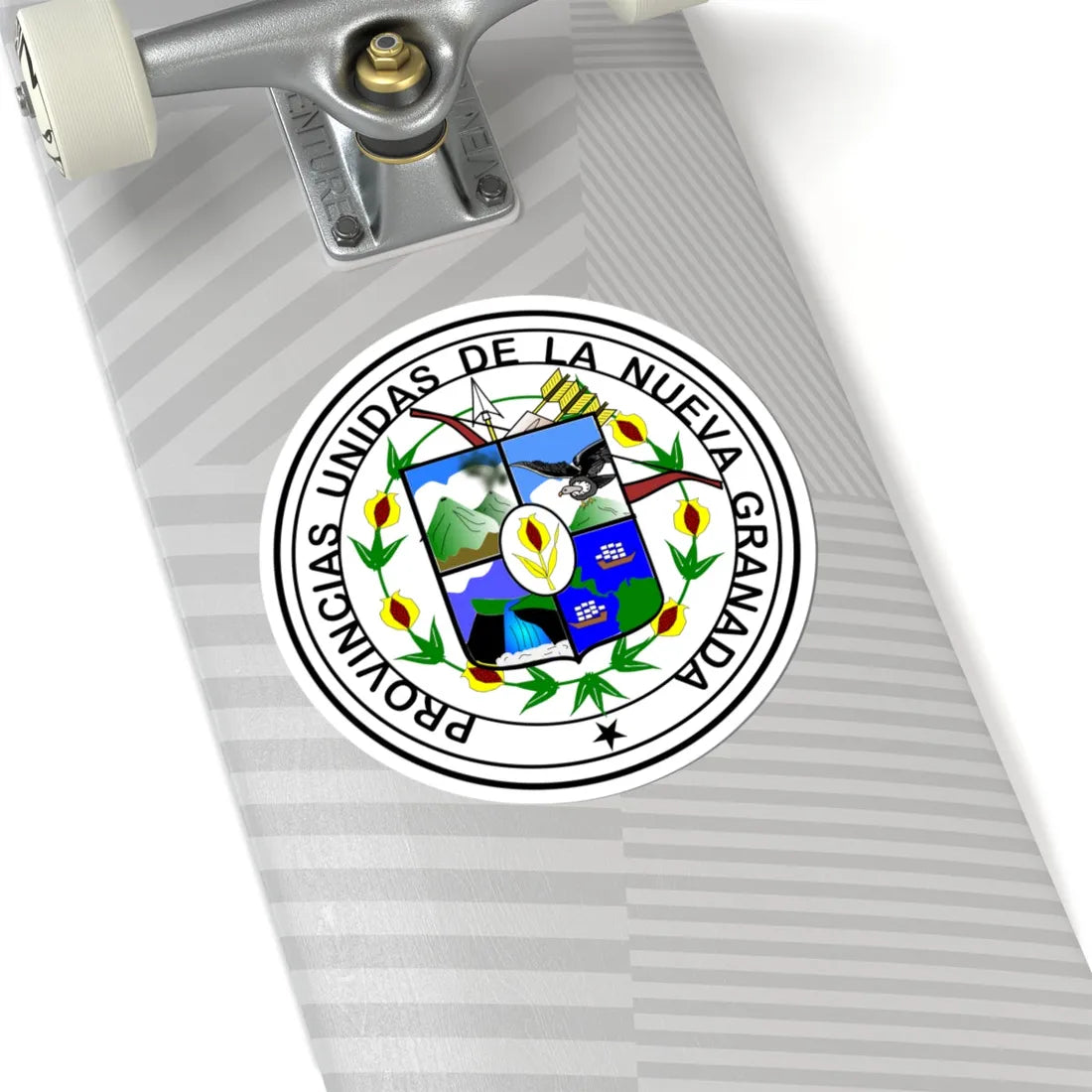 Escudo Provincias Unidas Nueva Granada (Coat of Arms) STICKER Vinyl Kiss-Cut Decal - The Sticker Space