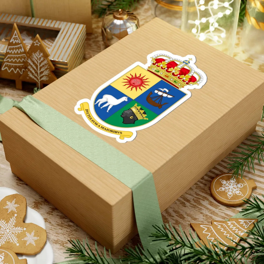 Escudo Real Afroboliviano (Bolivia) (Coat of Arms) STICKER Vinyl Kiss-Cut Decal - The Sticker Space