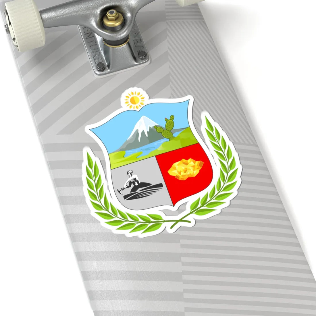 Escudo Región Apurimac (Peru) (Coat of Arms) STICKER Vinyl Kiss-Cut Decal - The Sticker Space