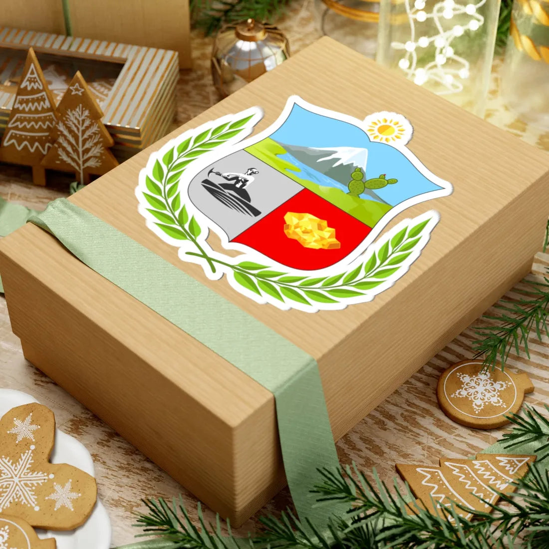 Escudo Región Apurimac (Peru) (Coat of Arms) STICKER Vinyl Kiss-Cut Decal - The Sticker Space