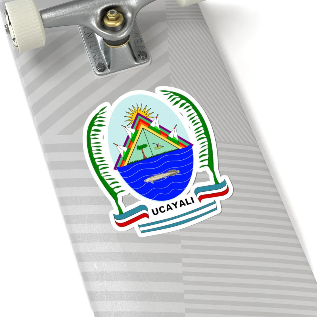 Escudo Región Ucayali (Peru) (Coat of Arms) STICKER Vinyl Kiss-Cut Decal - The Sticker Space