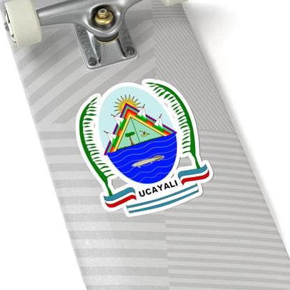 Escudo Región Ucayali (Peru) (Coat of Arms) STICKER Vinyl Kiss-Cut Decal - The Sticker Space