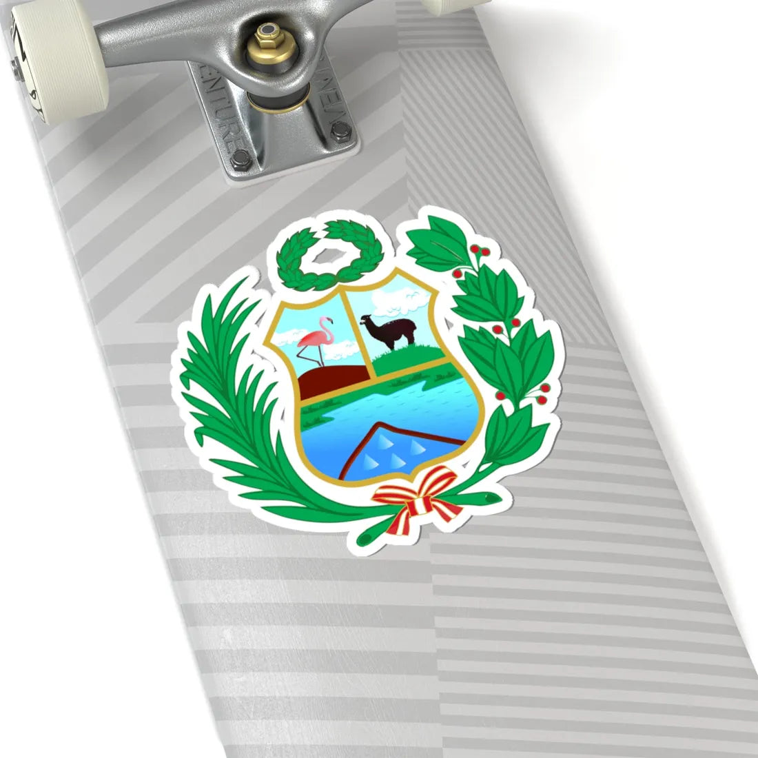 Escudo Salinas Huito (Peru) (Coat of Arms) STICKER Vinyl Kiss-Cut Decal - The Sticker Space