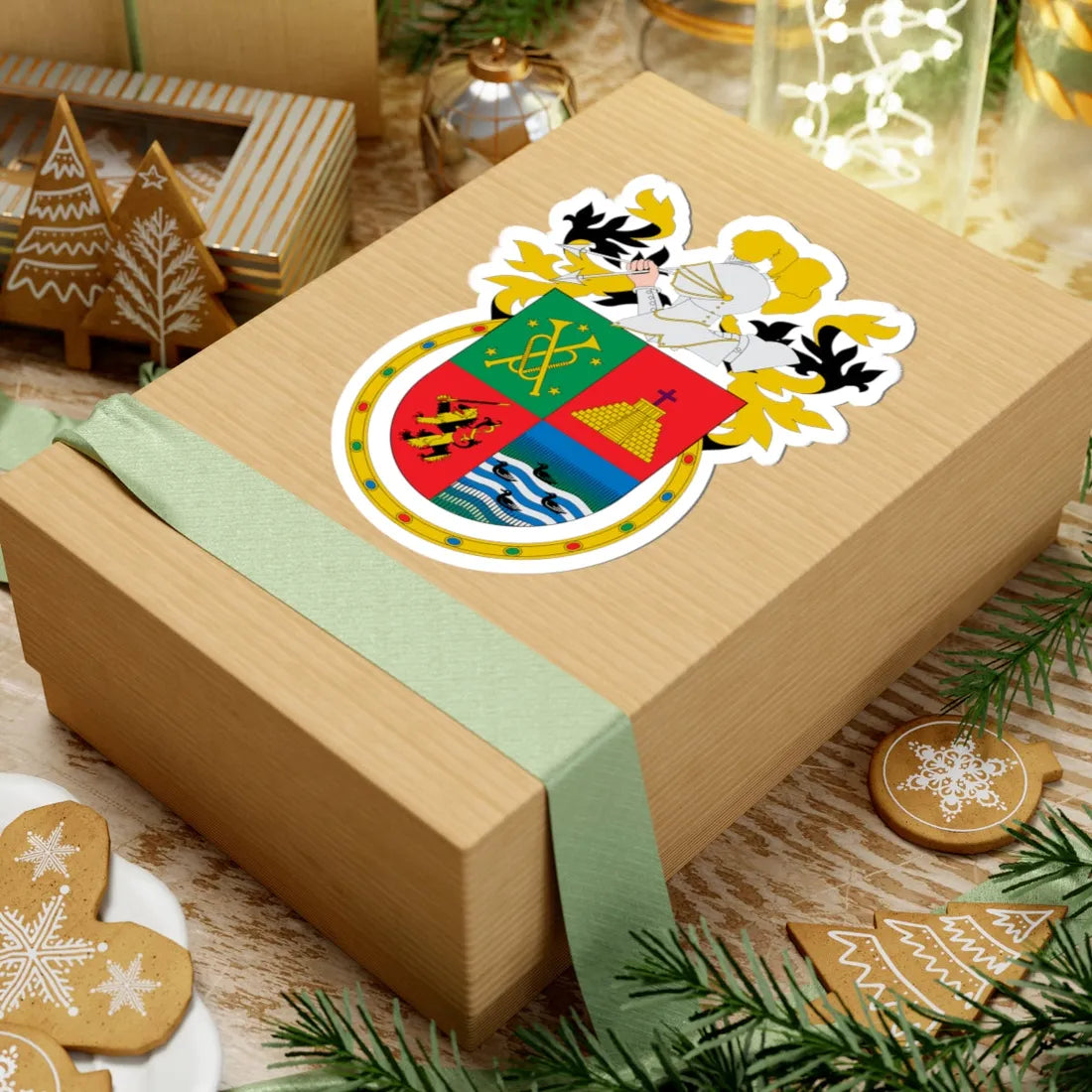 Escudo San Pedro Cholula (Costa Rica) (Coat of Arms) STICKER Vinyl Kiss-Cut Decal - The Sticker Space
