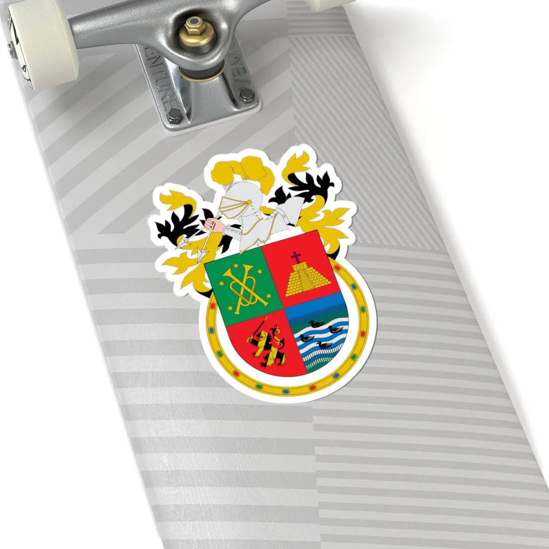 Escudo San Pedro Cholula (Mexico) (Coat of Arms) STICKER Vinyl Kiss-Cut Decal - The Sticker Space