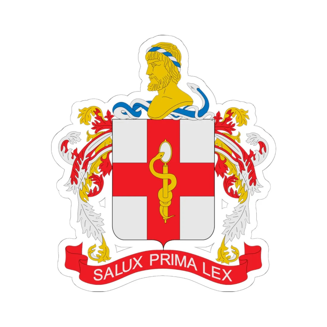 Escudo Sanidad Ejercito de Colombia (Colombia) (Coat of Arms) STICKER Vinyl Kiss-Cut Decal - The Sticker Space
