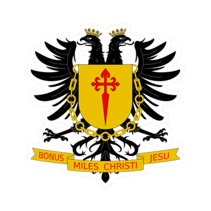 Escudo Seminario Conciliar de Tunja (Colombia) (Coat of Arms) STICKER Vinyl Kiss-Cut Decal 2 Inch White - The Sticker Space