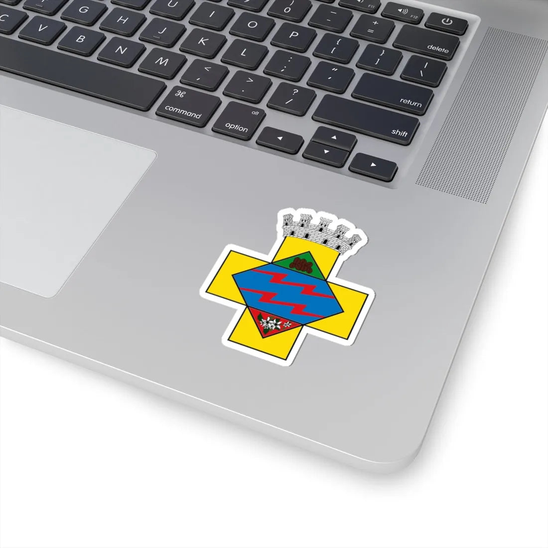 Escudo Símbolo Cívico Chinchiná Caldas (Colombia) (Coat of Arms) STICKER Vinyl Kiss-Cut Decal - The Sticker Space