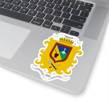 Escudo Tarrazú (Costa Rica) (Coat of Arms) STICKER Vinyl Kiss-Cut Decal - The Sticker Space