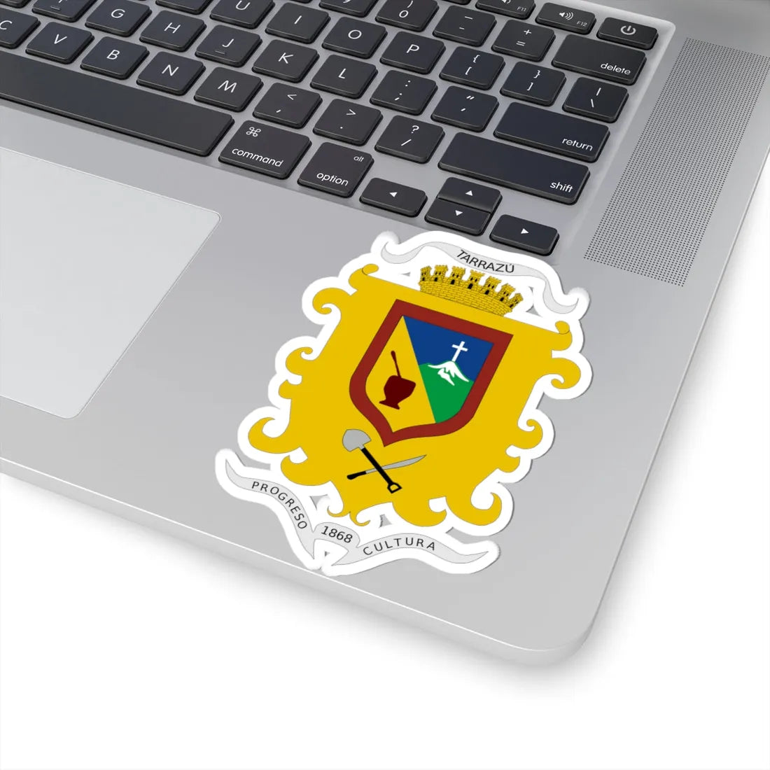 Escudo Tarrazú (Costa Rica) (Coat of Arms) STICKER Vinyl Kiss-Cut Decal - The Sticker Space