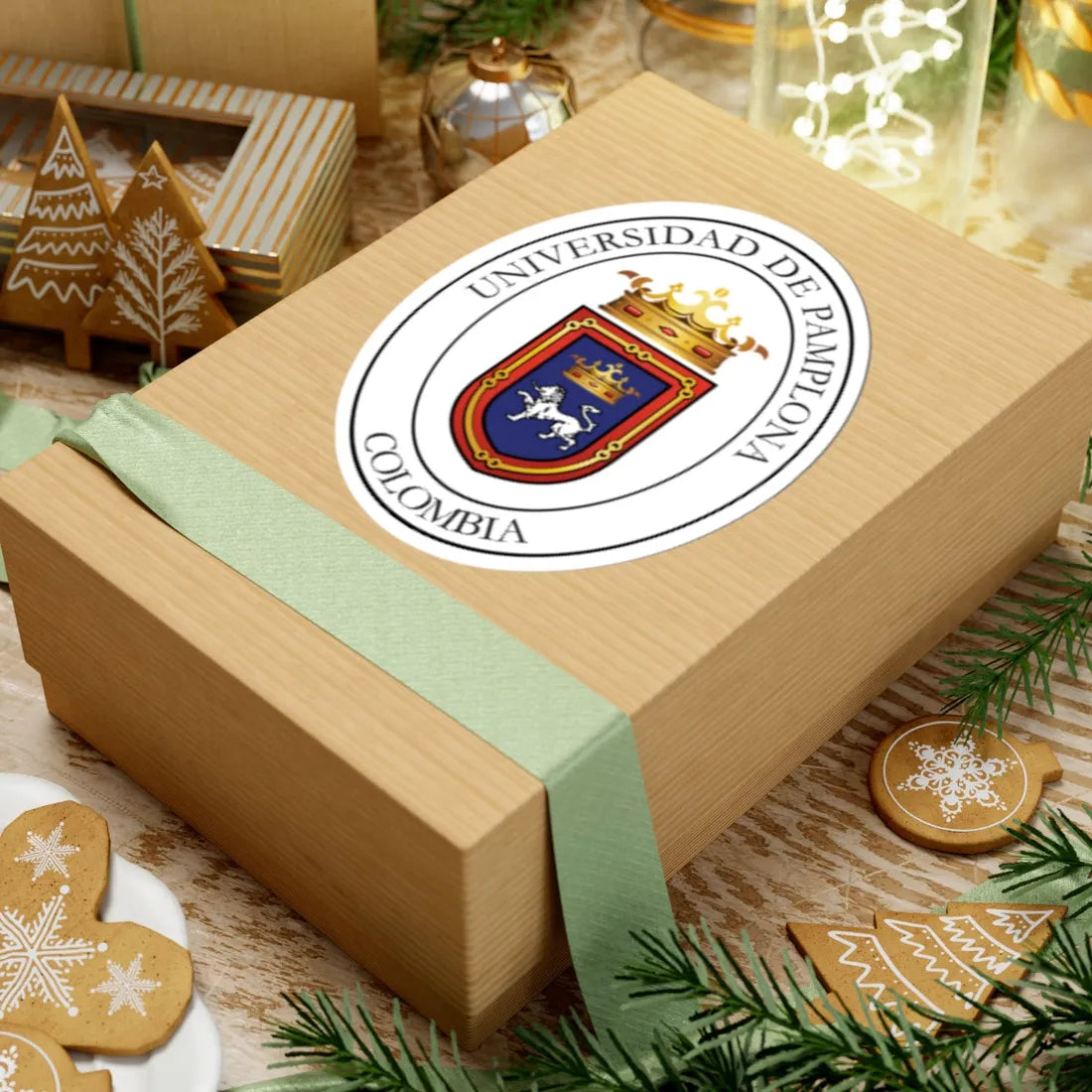 Escudo Universidad de Pamplona (Colombia) (Coat of Arms) STICKER Vinyl Kiss-Cut Decal - The Sticker Space