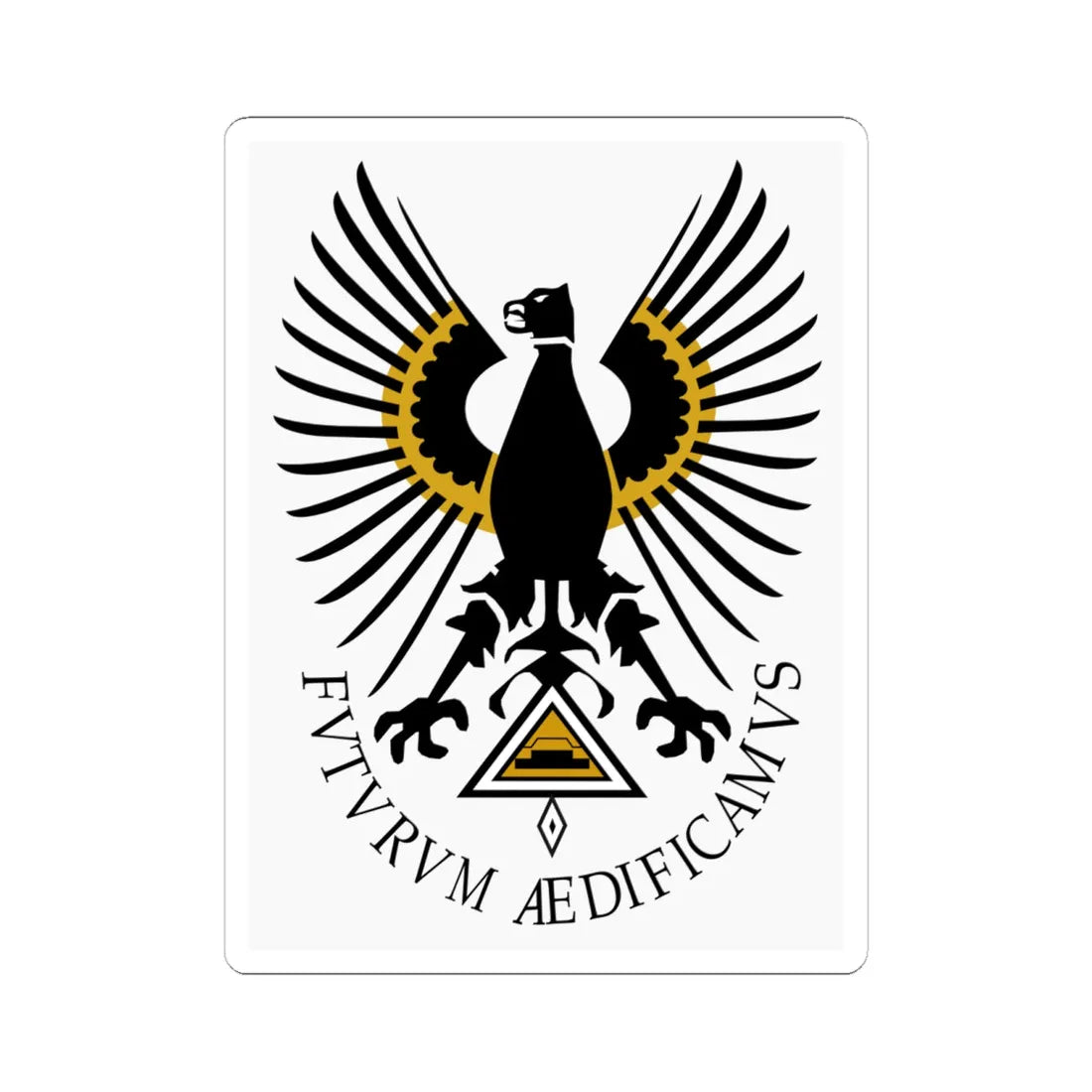 Escudo UPTC (Colombia) (Coat of Arms) STICKER Vinyl Kiss-Cut Decal 6 Inch White - The Sticker Space