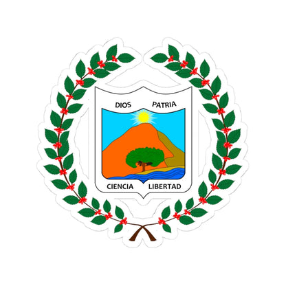 Escudo Vergara Cundinamarca (Colombia) (Coat of Arms) STICKER Vinyl Kiss-Cut Decal - The Sticker Space
