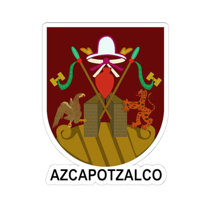 Escudo Villa de Azcapotzalco (Costa Rica) (Coat of Arms) STICKER Vinyl Kiss-Cut Decal 6 Inch White - The Sticker Space