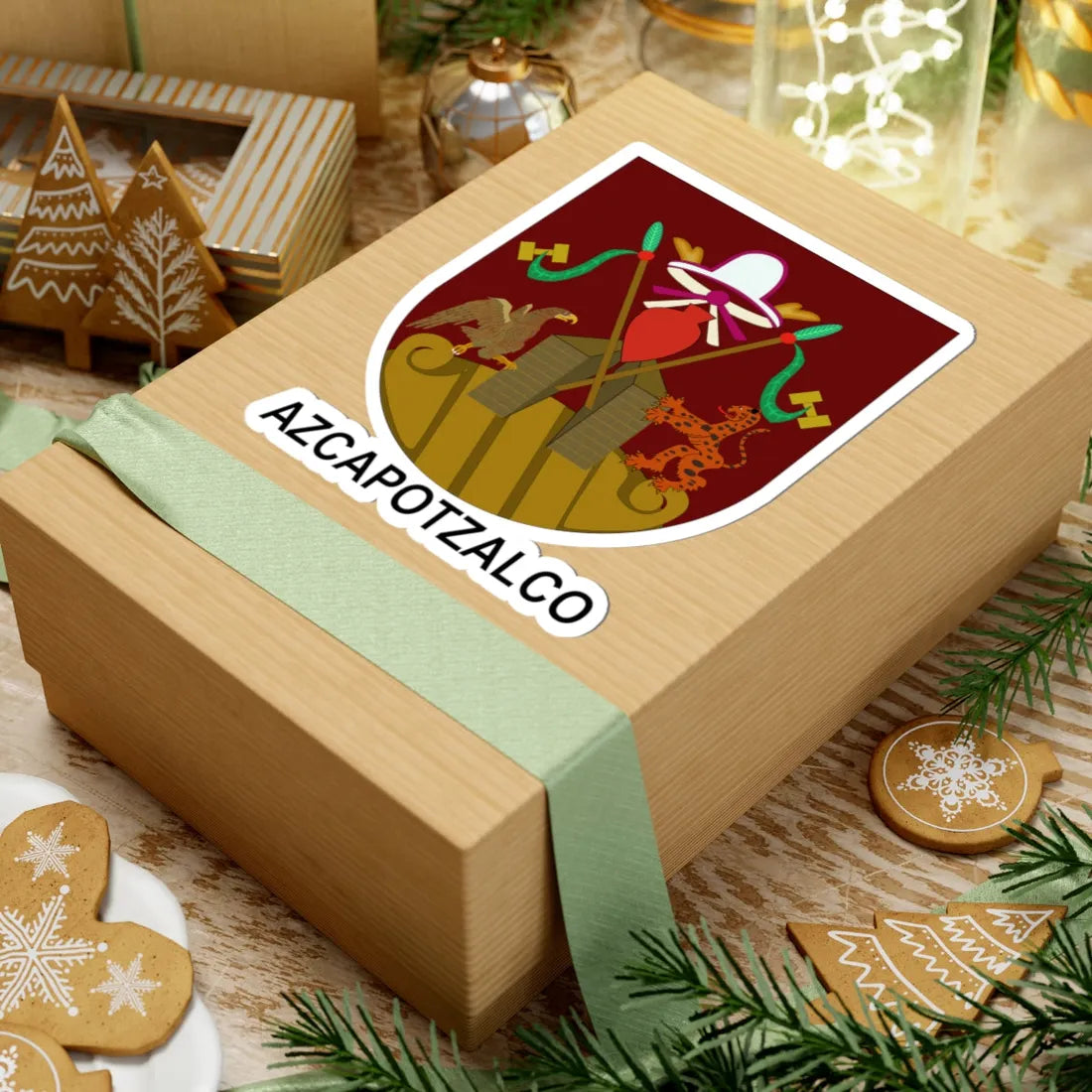 Escudo Villa de Azcapotzalco (Costa Rica) (Coat of Arms) STICKER Vinyl Kiss-Cut Decal - The Sticker Space