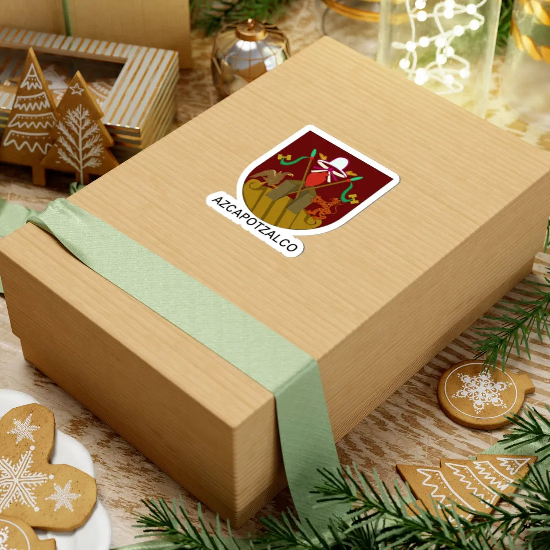 Escudo Villa de Azcapotzalco (Costa Rica) (Coat of Arms) STICKER Vinyl Kiss-Cut Decal - The Sticker Space