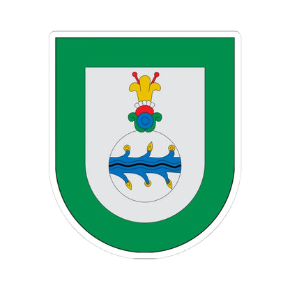 Escudo Xochiapulco (Mexico) (Coat of Arms) STICKER Vinyl Kiss-Cut Decal 4 Inch White - The Sticker Space