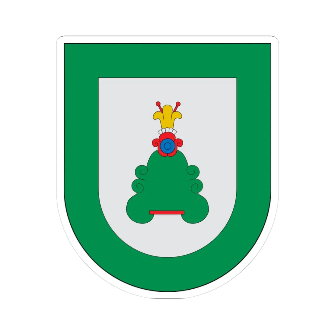 Escudo Xochiltepec (Mexico) (Coat of Arms) STICKER Vinyl Kiss-Cut Decal 3 Inch White - The Sticker Space